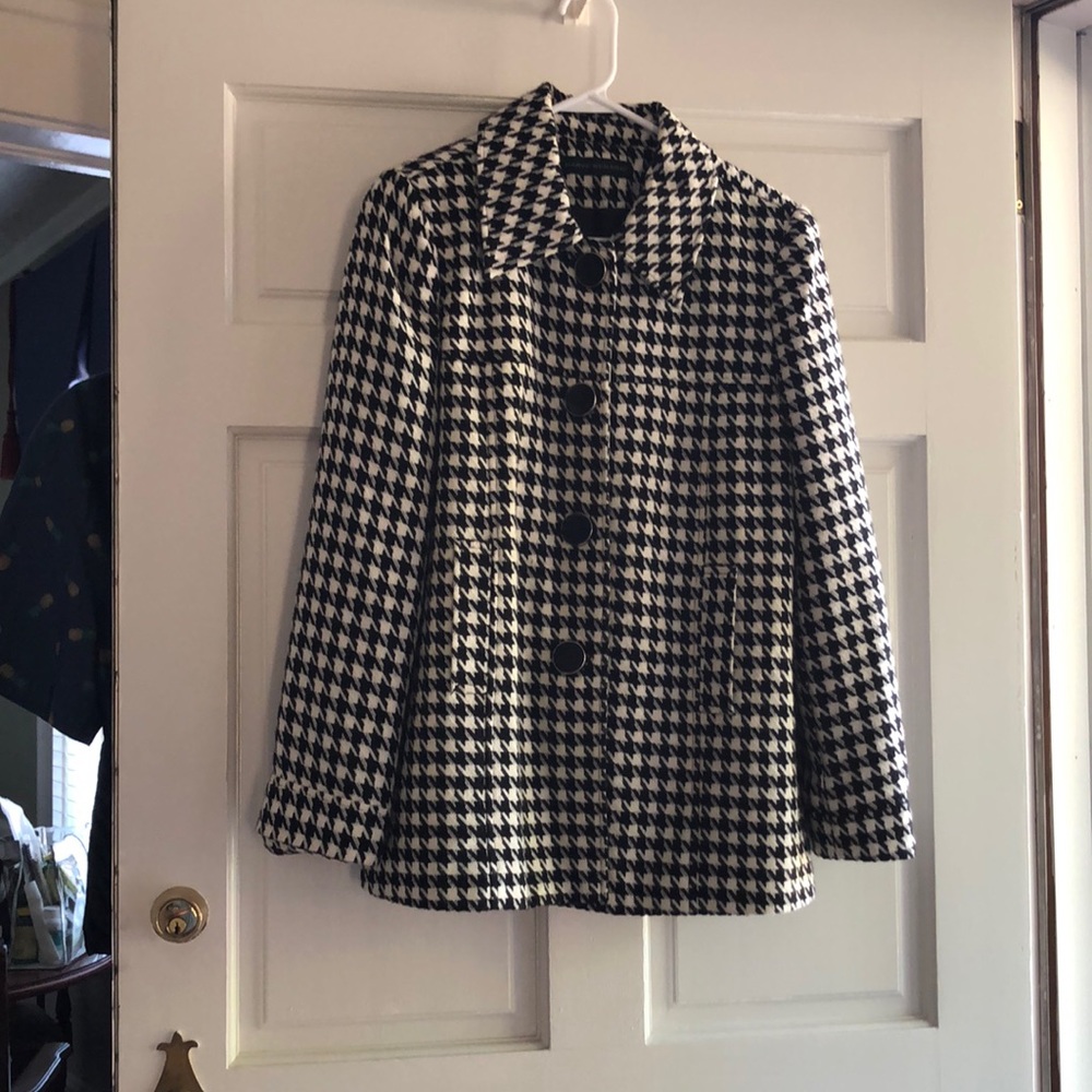 Black and white coat